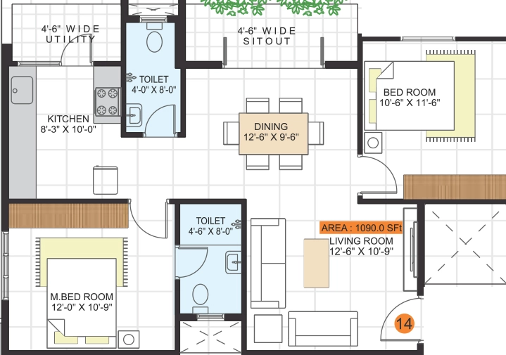 2 BHK Flat in JP Lotus in Hoskote, Bangalore - Image 926900