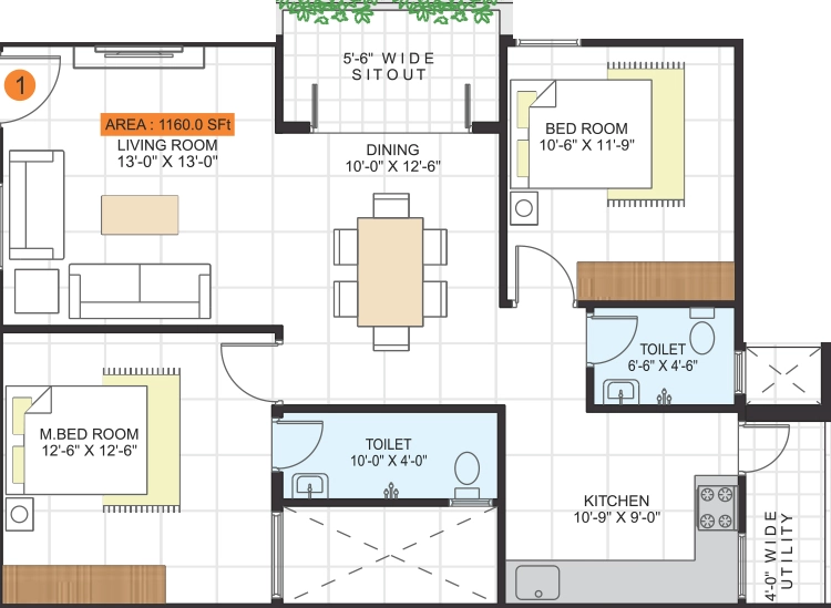 2 BHK Flat in JP Lotus in Hoskote, Bangalore - Image 926901