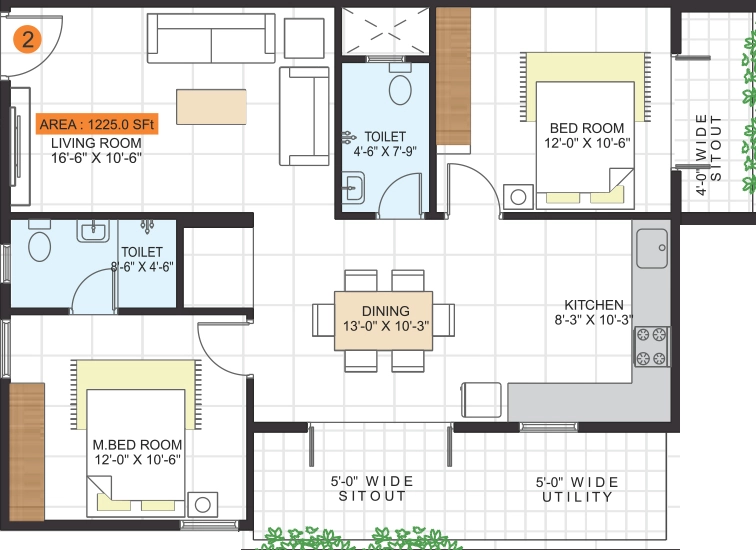 2 BHK Flat in JP Lotus in Hoskote, Bangalore - Image 926902
