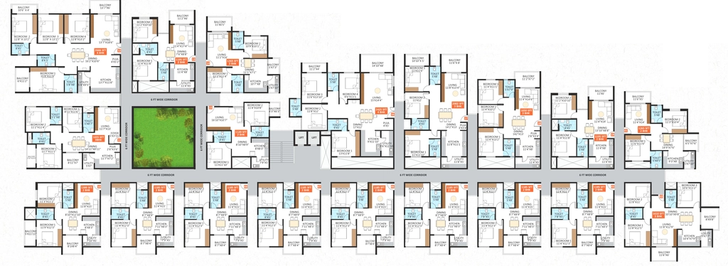 Floor Plan of JP Hibiscus in Hoskote, Bangalore - Image 424462