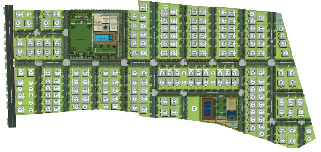 Master Plan of E Infra Autumn in Maheshwaram, Hyderabad - Image 424478