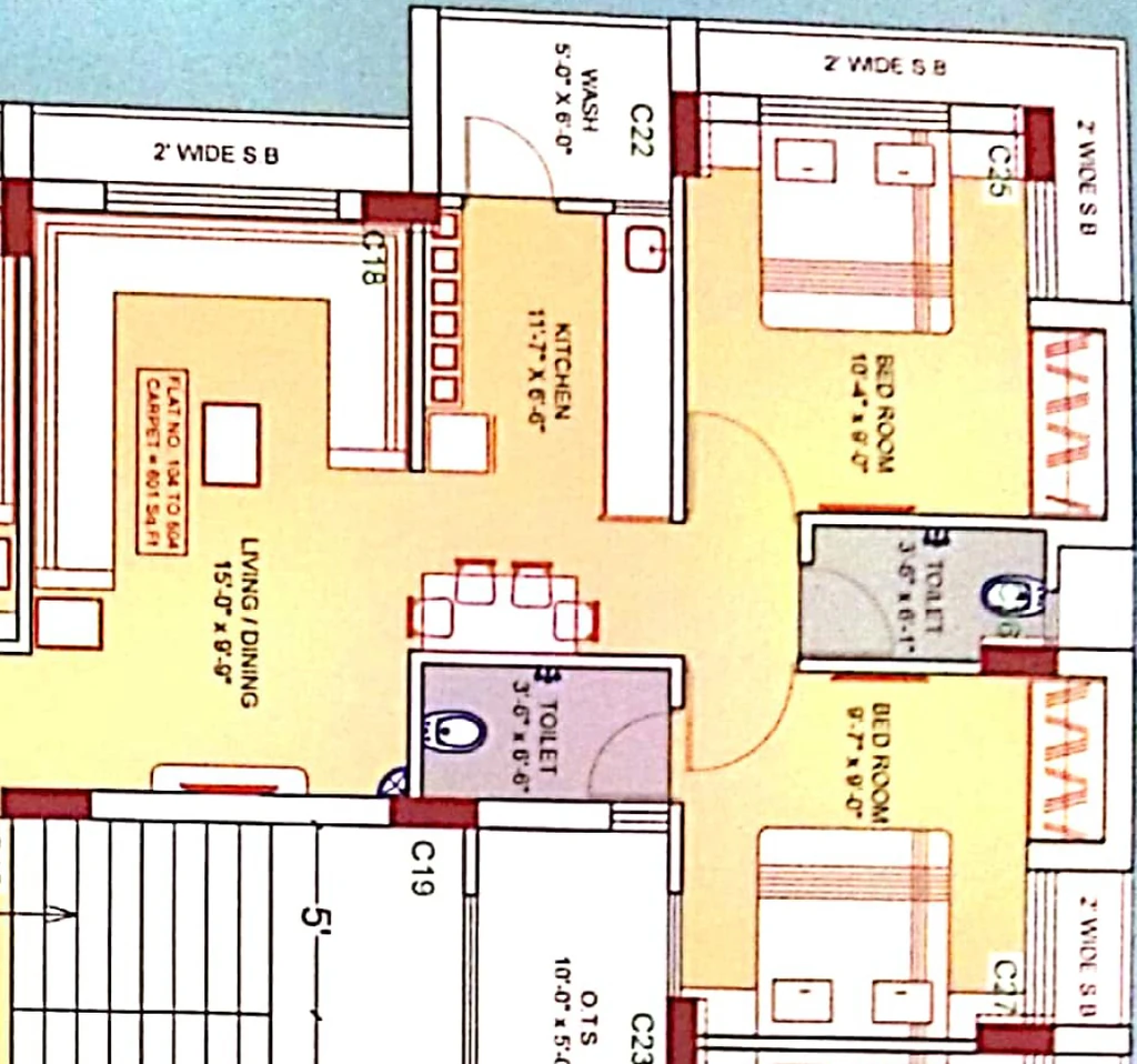 2 BHK Flat in Vision Krishna Square 4 in Mavdi, Rajkot - Image 926913