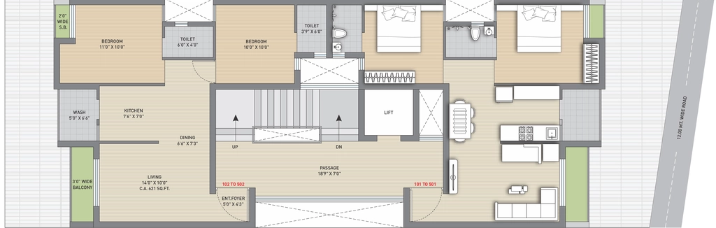 Master Plan of Purvang Vyanktesh Pride A in Mavdi, Rajkot - Image 424508