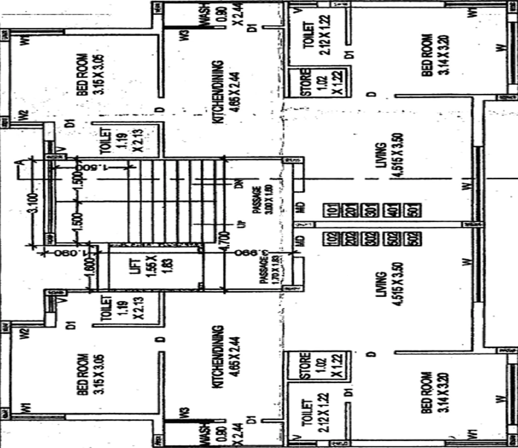 Floor Plan of Yamuna Shubham Palace in Mavdi, Rajkot - Image 424537
