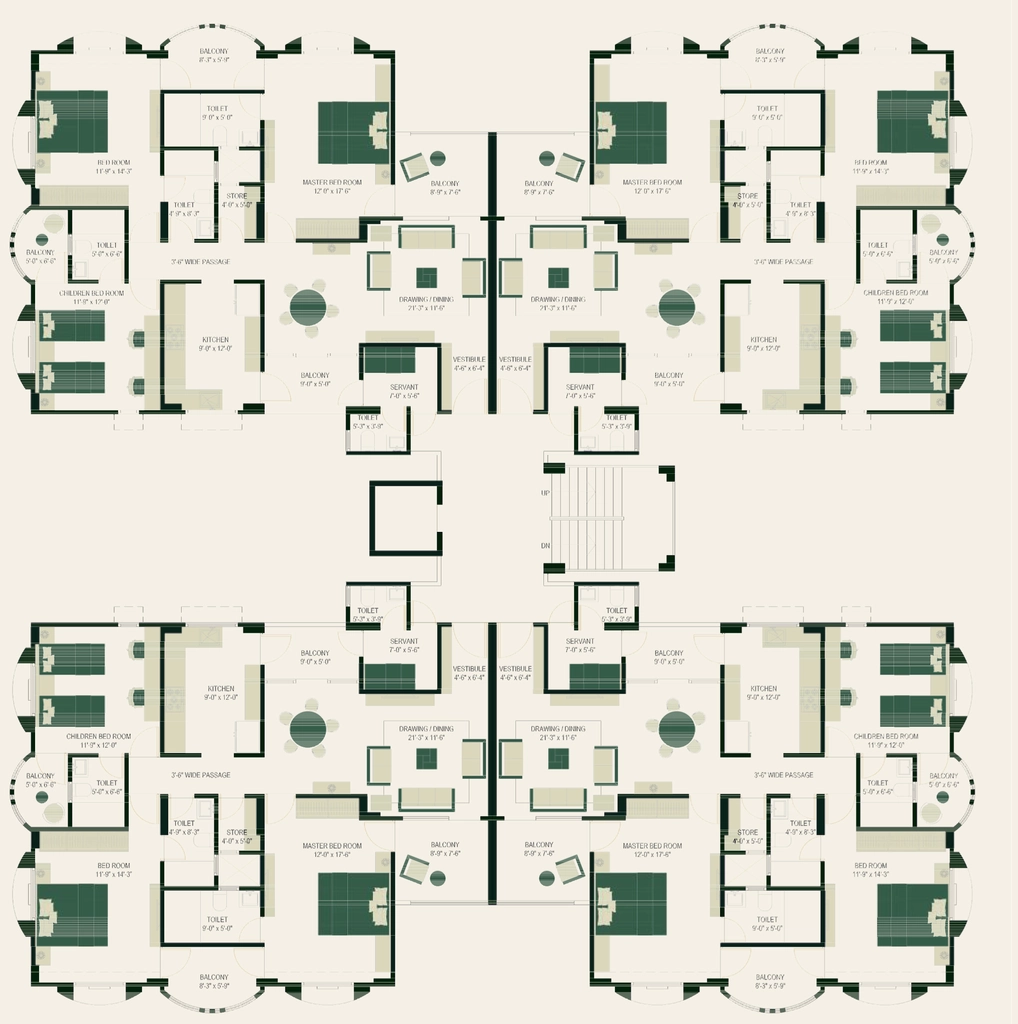 Floor Plan of Durva Greens in Garchuk, Guwahati - Image 424545