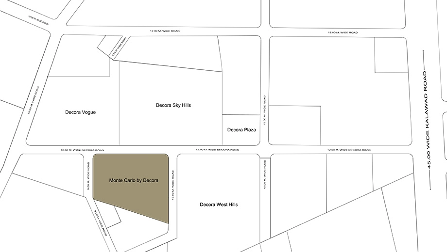 Location of Decora Monte Carlo in Mota Mava, Rajkot - Image 424575