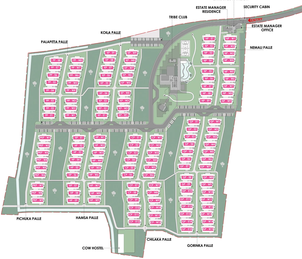 Master Plan of Organo Ibrahimpalle in Chevella, Hyderabad - Image 424593