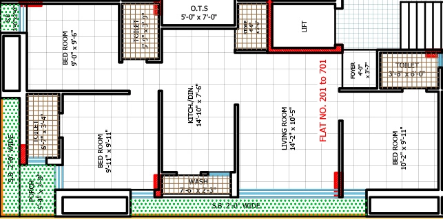 3 BHK Flat in Hemrajbhai Dream Hills in Mota Mava, Rajkot - Image 926954