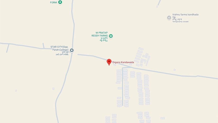 Location of Organo Kandawada in Chevella, Hyderabad - Image 424642