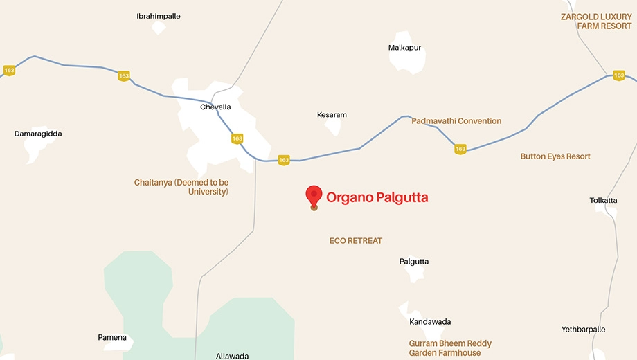 Location of Organo Palgutta in Chevella, Hyderabad - Image 424669