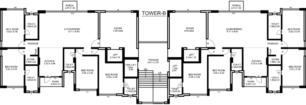 Floor Plan of Meet Kasturi Ananta in Mota Mava, Rajkot - Image 424684