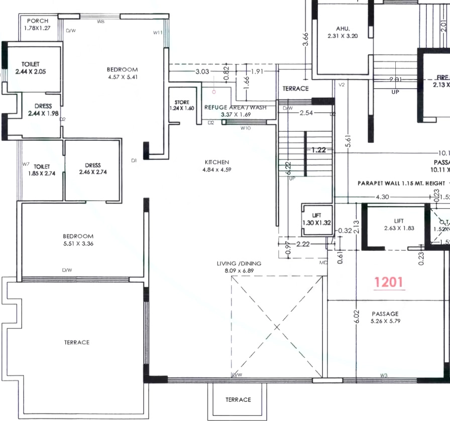 2 BHK Flat in Raghunath The Presidential in Mota Mava, Rajkot - Image 926968