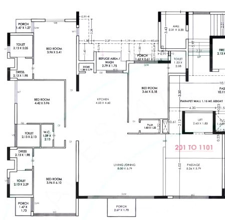 4 BHK Flat in Raghunath The Presidential in Mota Mava, Rajkot - Image 926969
