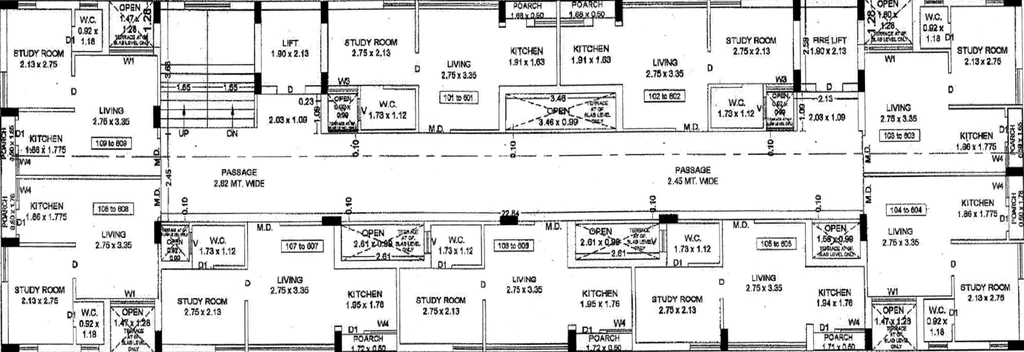 Floor Plan of Rughani Golden City in Mota Mava, Rajkot - Image 424701