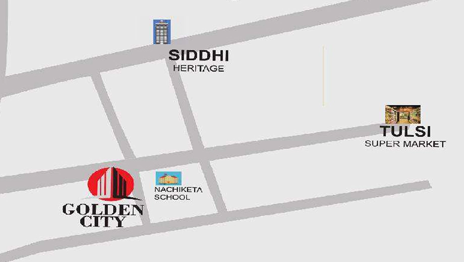 Location of Rughani Golden City in Mota Mava, Rajkot - Image 424699