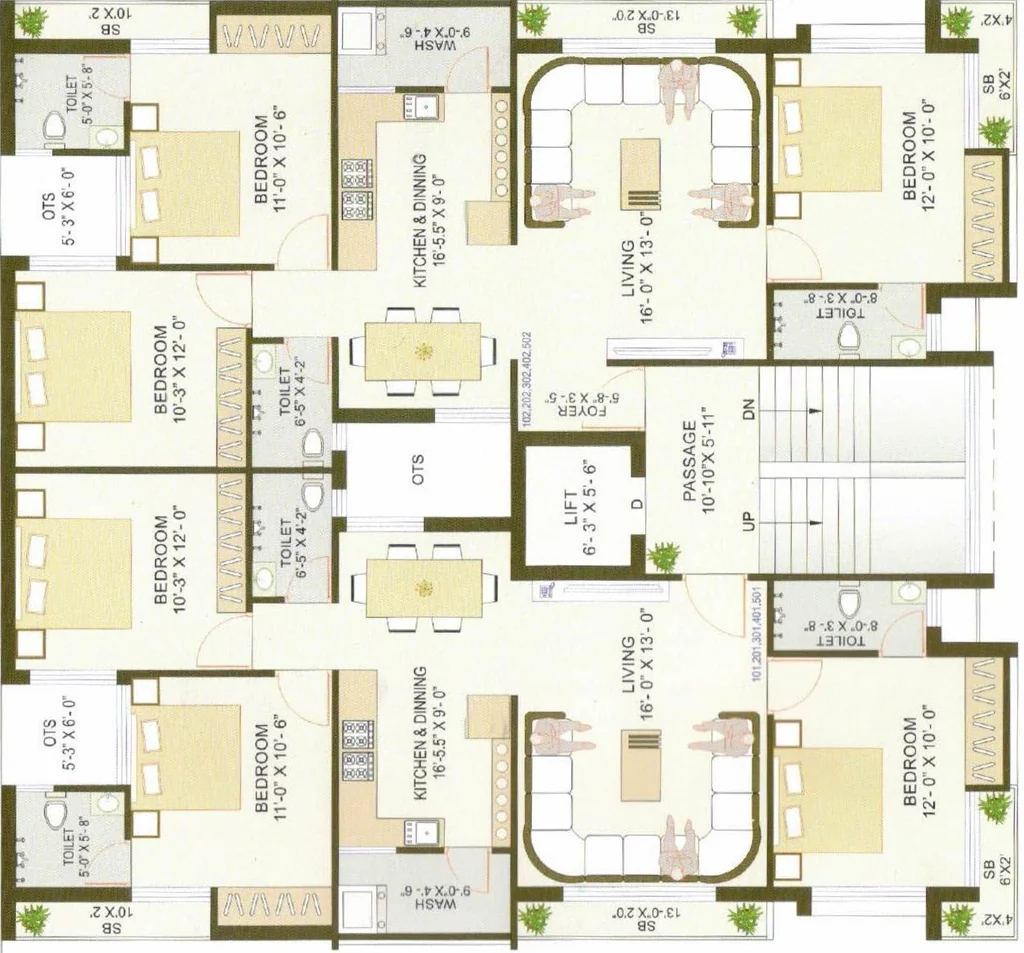 Floor Plan of Mukesh Sarvottam Avenue in Mota Mava, Rajkot - Image 424713