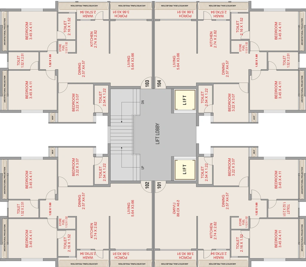 Floor Plan of Savya Shilpan Diva And Mega in Mota Mava, Rajkot - Image 424753