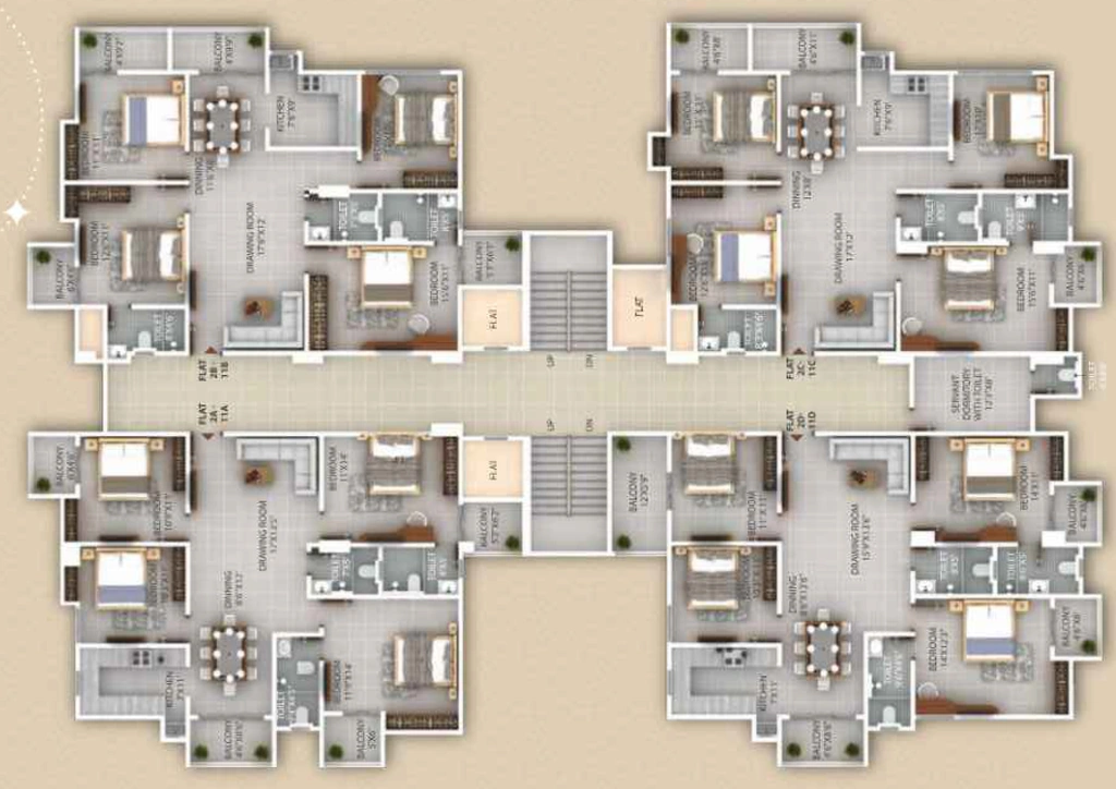 Floor Plan of Priyashi Aashi Ville in Ahom Gaon, Guwahati - Image 424792