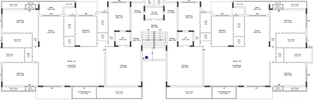 Floor Plan of Shilpan Vega in Mota Mava, Rajkot - Image 424761