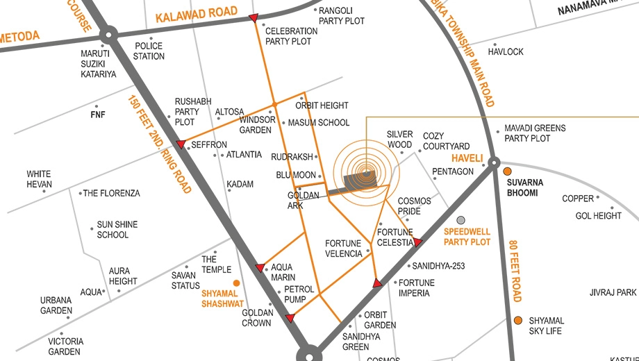Location of Shilpan Vega in Mota Mava, Rajkot - Image 424759