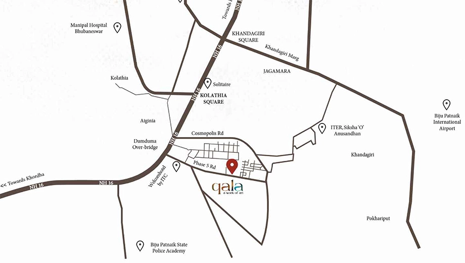 Location of AGM Qala in Dumduma, Bhubaneswar - Image 424777
