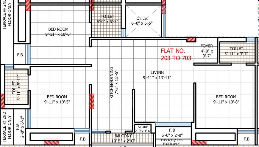 3 BHK Flat in Shiv Vraj Heights in Mota Mava, Rajkot - Image 927003