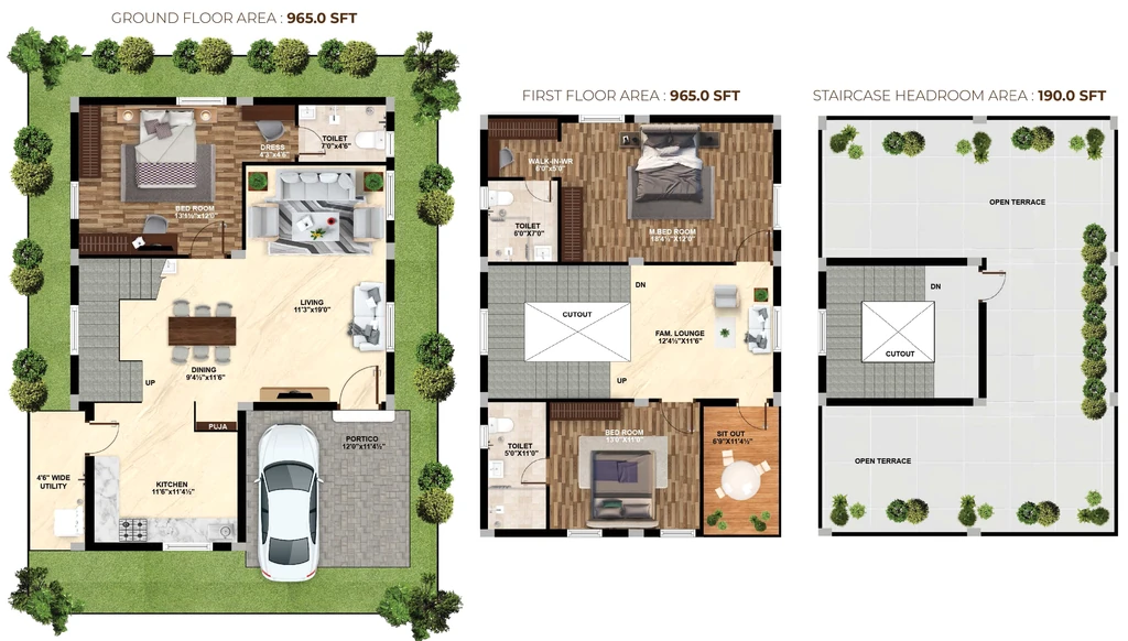 3 BHK House/Villa in APR Praveens Golden Leaf in Turkayamjal, Hyderabad - Image 927004