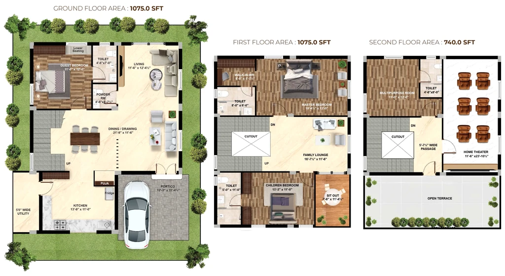 4 BHK House/Villa in APR Praveens Golden Leaf in Turkayamjal, Hyderabad - Image 927006