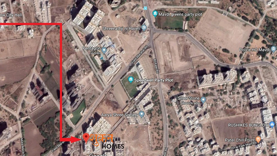 Location of Shree Shukan Homes in Mota Mava, Rajkot - Image 424824