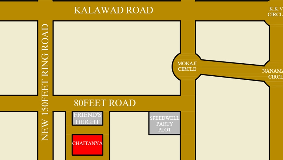 Location of Shreeji Chaitanya in Mota Mava, Rajkot - Image 424831
