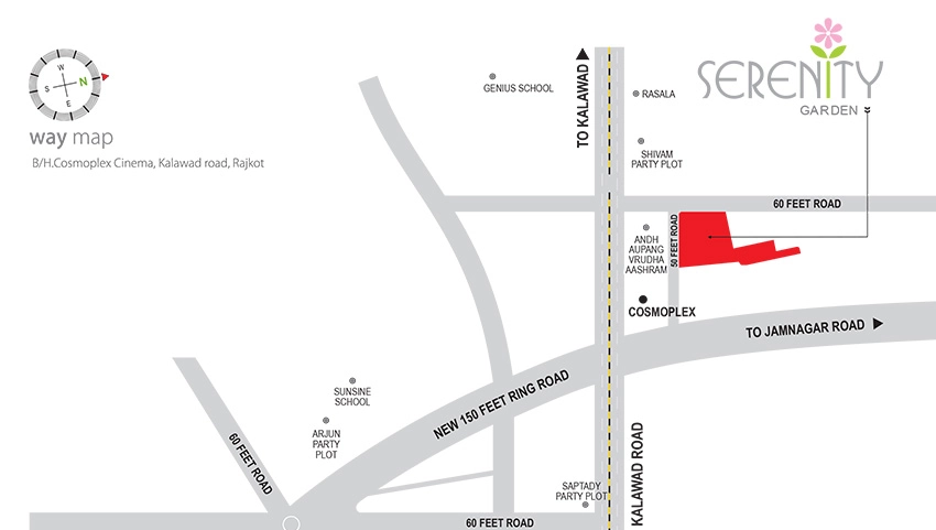 Location of Shubhjivan Serenity Garden in Mota Mava, Rajkot - Image 424857