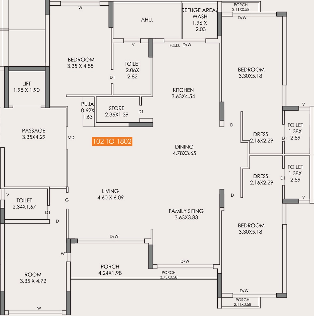 3 BHK Flat in Shyamal Shashwat in Mota Mava, Rajkot - Image 927033