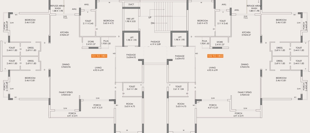 Floor Plan of Shyamal Shashwat in Mota Mava, Rajkot - Image 424866