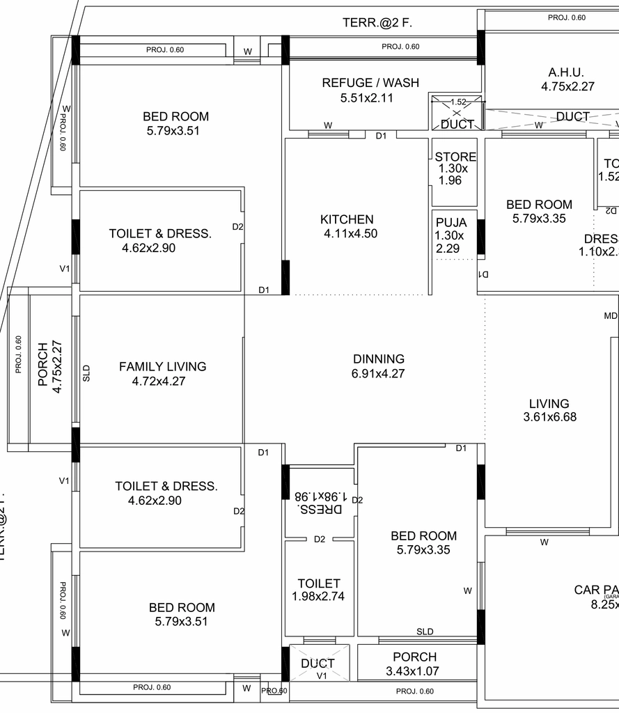 3 BHK Flat in Skyvision The Palatial Gardens in Mota Mava, Rajkot - Image 927039