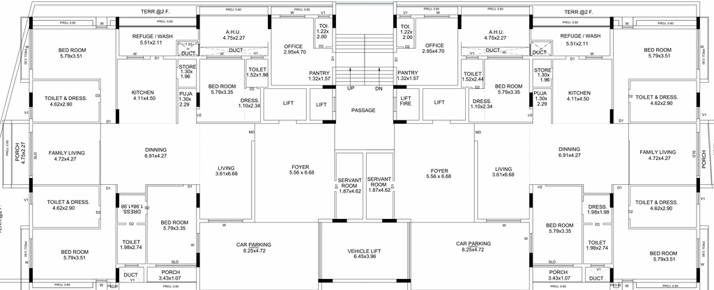 Floor Plan of Skyvision The Palatial Gardens in Mota Mava, Rajkot - Image 424900