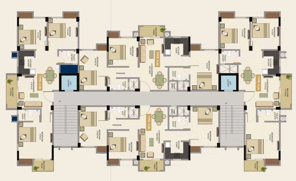 Floor Plan of Royal Awas in Ahom Gaon, Guwahati - Image 424930