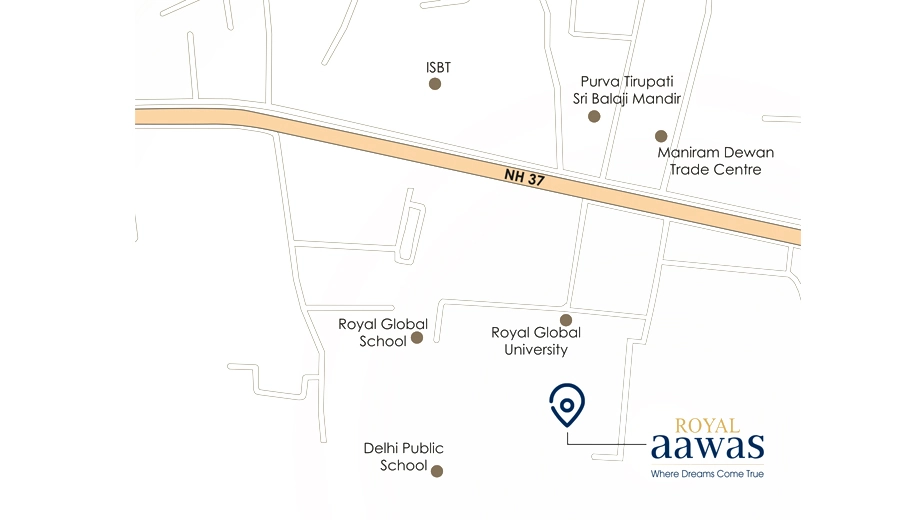 Location of Royal Awas in Ahom Gaon, Guwahati - Image 424928