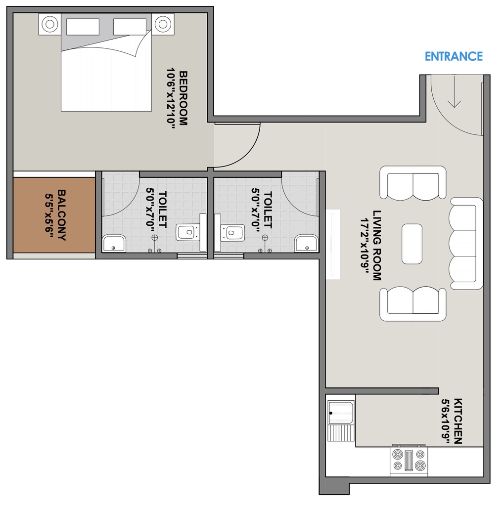 1 BHK Flat in Sita Dular Enclave C Block in Danapur, Patna - Image 927049