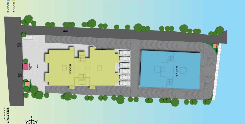 Master Plan of Shine Santi Greeno in Tetelia, Guwahati - Image 424966