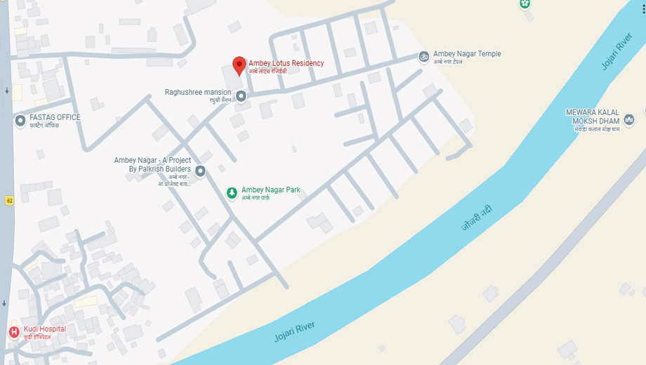 Location of Sahab Ambey Lotus Residency in Sangriya, Jodhpur - Image 425002
