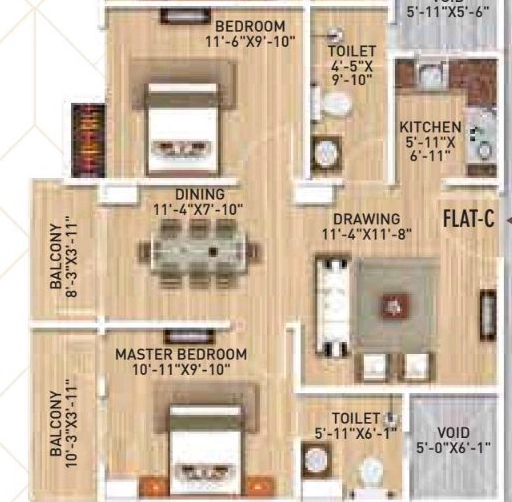 2 BHK Flat in UB Tower in Ahom Gaon, Guwahati - Image 927089