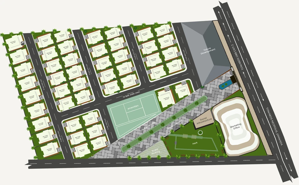 Master Plan of Maharaja Beverly Park in Kollur, Hyderabad - Image 425056