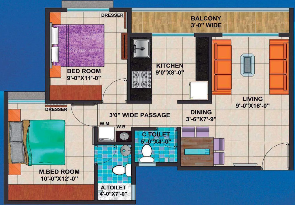 2 BHK Flat in Arihant Anchal Phase 2 in Chaukhan, Jodhpur - Image 927097
