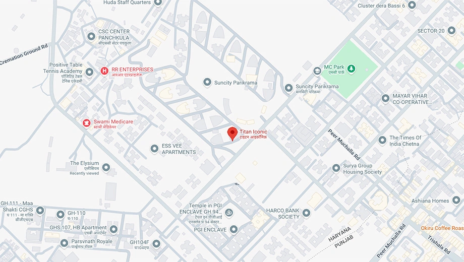Location of Titan Iconic in Panchkula, Chandigarh - Image 425106