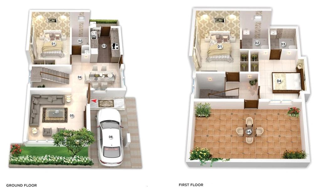 3 BHK House/Villa in Ahad City in Hampapura, Mysore - Image 927131