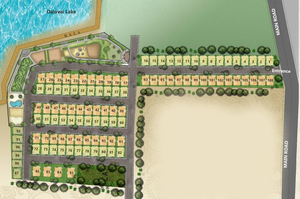 Master Plan of Bhima Kritika Lake View in JP Nagar, Mysore - Image 425196