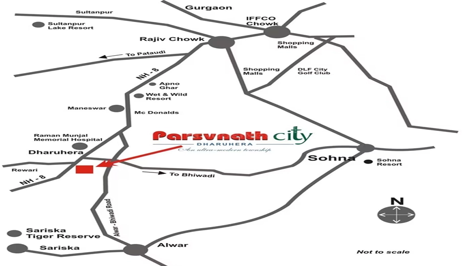 Location of Parsvnath City in Sangariya, Jodhpur - Image 425216