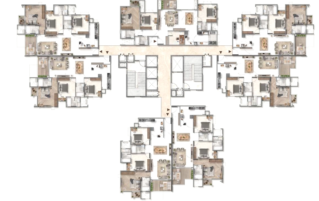 Floor Plan of Disha Symphony Heights in Hennur Road, Bangalore - Image 425352