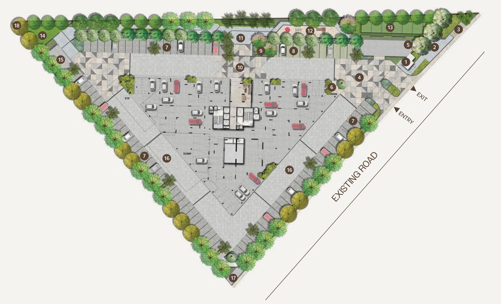 Master Plan of Disha Symphony Heights in Hennur Road, Bangalore - Image 425351
