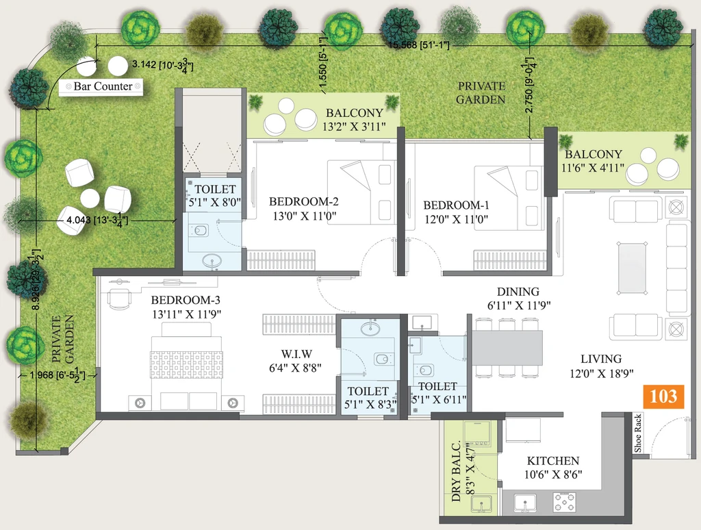 3 BHK Flat in Osian Almanova Tower B in Mundhwa, Pune - Image 927197
